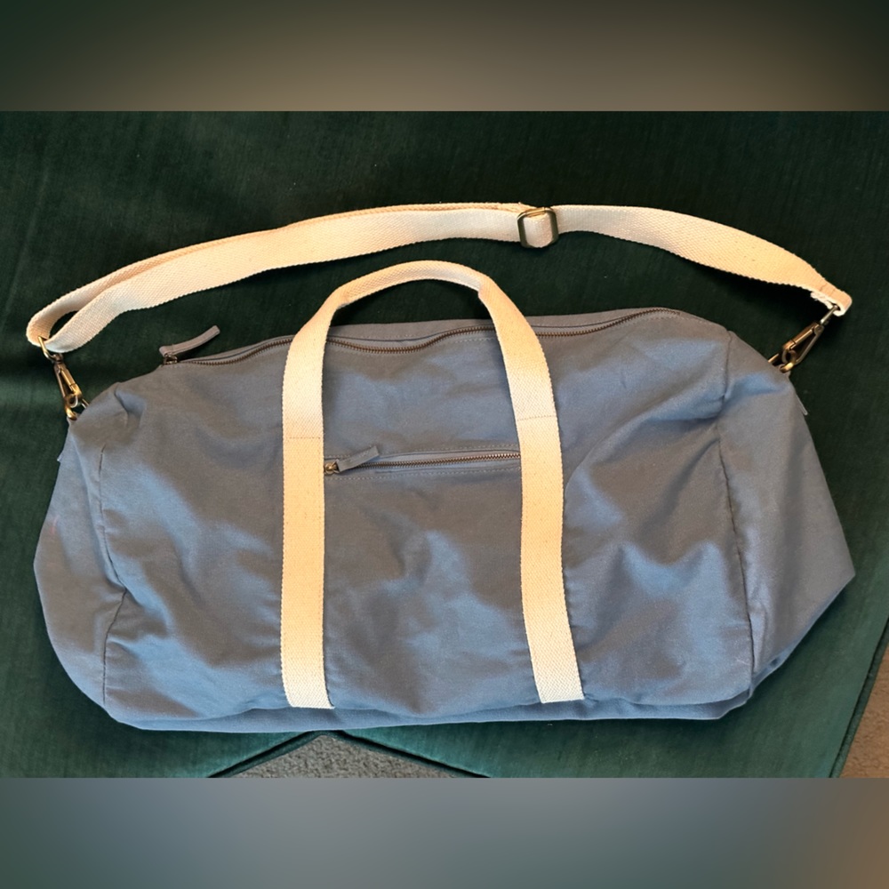 Known Supply Blue Canvas Duffle Bag